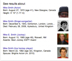 Mike Smith SERP Example